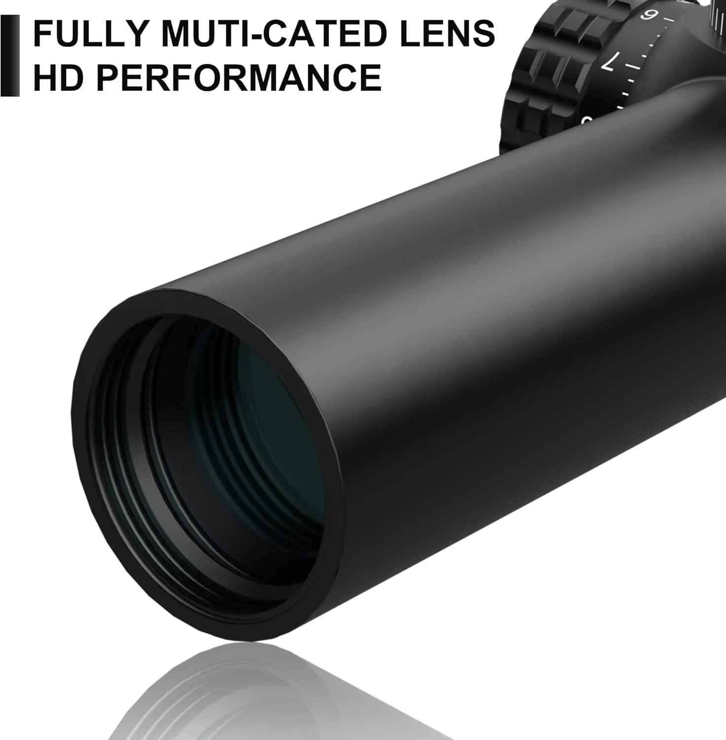1-6x24 30mm Tube Second Focal Plane Riflescope Illuminated Red & Green MIL Reticle LPVO Rifle Scope Zero Reset Turret Lock w/Weaver Scope Rings for Tactical Competition Hunting