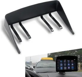 1 PC Car GPS Navigator Sunshade, 6.7 " x 4.3 " x 1.57 " Plastic Durable Anti-reflective Screen Protector Cover for Blocking Sunlight, Navigation Visor Extender, Universal 7" GPS Navigation Sunshade (Black)