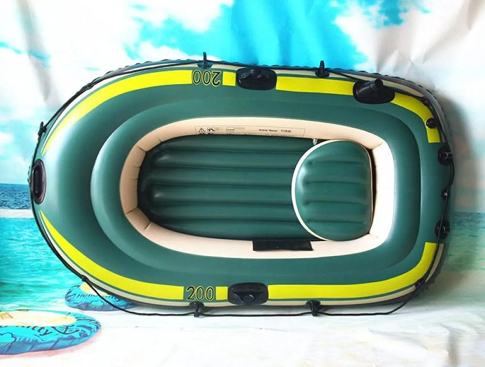 2-3 Person Inflatable Boat,Heavy Duty Inflatable Kayak Fishing Boat Inflatable Boat, PVC Kayak, Thickened Drifting Boat