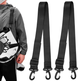 2 Pack Ski Boot Carrier Straps, Adjustable Shoulder Sling, Skates Carry Leash, Roller Skate Leash for Skiing