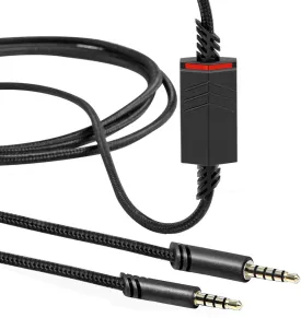 2.0M Replacement Audio Cable Compatible with Astro A40 A40TR Gaming Headset, Inline Mute Wire and No Volume Control Cord (Nylone Cord)