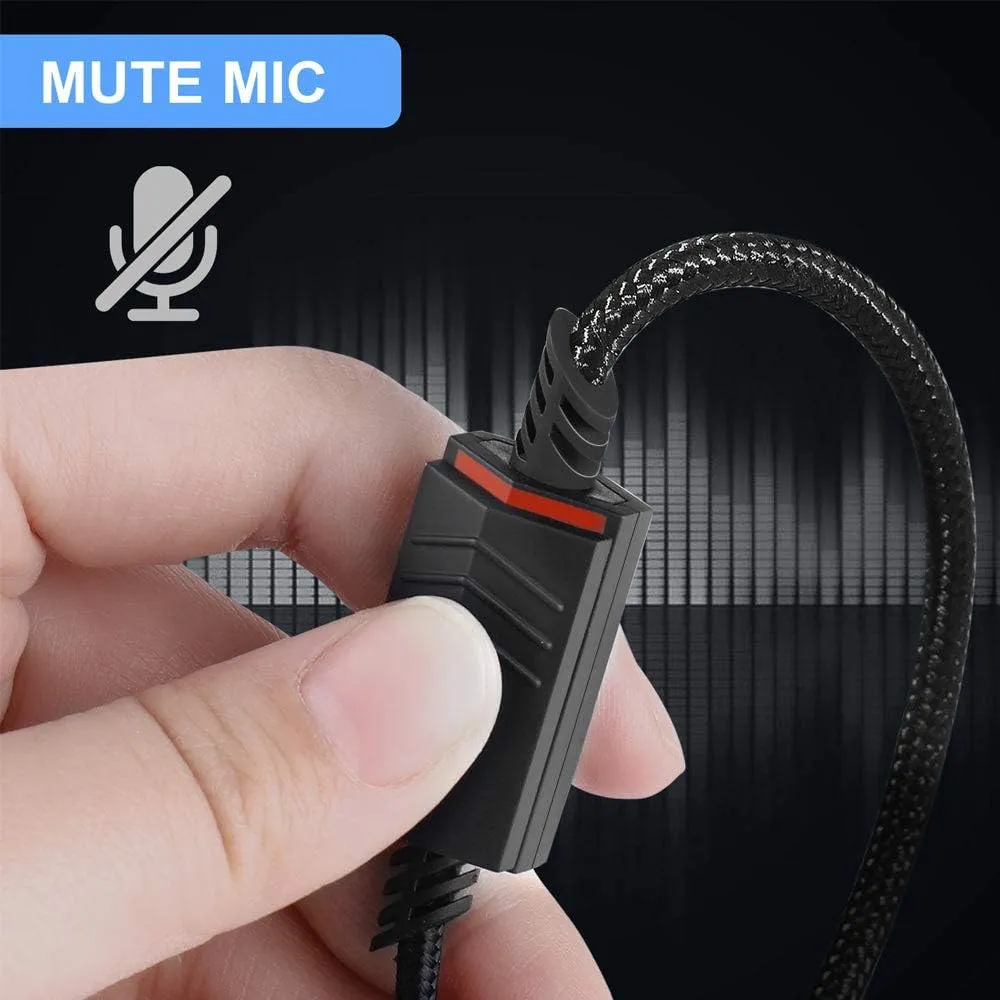 2.0M Replacement Audio Cable Compatible with Astro A40 A40TR Gaming Headset, Inline Mute Wire and No Volume Control Cord (Nylone Cord)