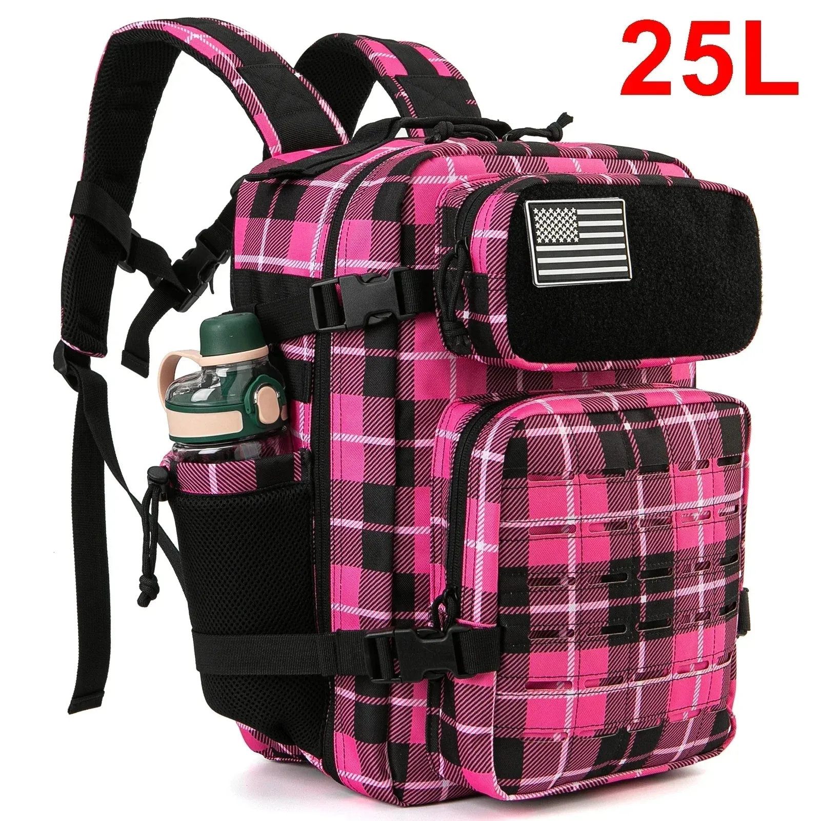 25L Durable Tactical Backpack - Water-Resistant, 25L Capacity, Multi-Compartment Outdoor Daypack