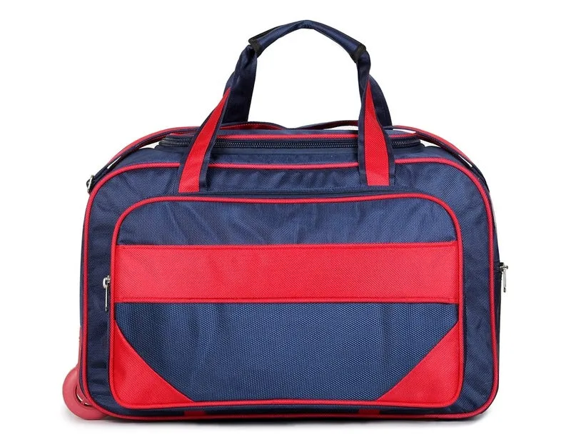 40L Travel Duffle Trolley - Durable Polyester with Wheels | Midnight Blue