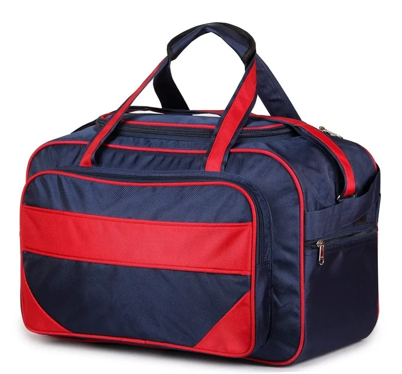 40L Travel Duffle Trolley - Durable Polyester with Wheels | Midnight Blue