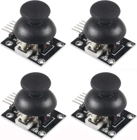 4Pcs Dual-axis XY Joystick Module for PS2 Joystick Breakout Module Game Controller Sensor Joystick Control Lever Sensor Replacement for Joystick Analog Thumb Stick