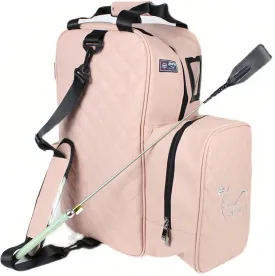 Adults Men Women Large Capacity Horse Riding Bag, Waterproof Riding Helmet Holder,English Equestrian Storage Bag Carry All (Only Bag) (Pink)