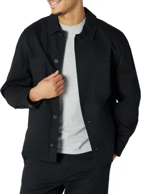 Amazon Essentials Men's Relaxed-Fit Stretch Cotton Utility Jacket