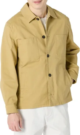 Amazon Essentials Men's Relaxed-Fit Stretch Cotton Utility Jacket