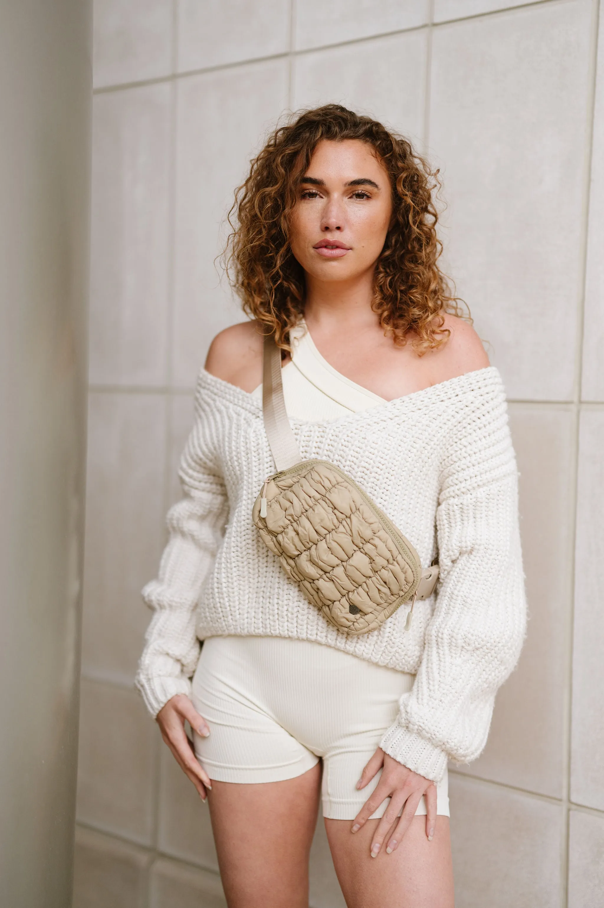 Atlas Quilted Belt Bag-Final Sale