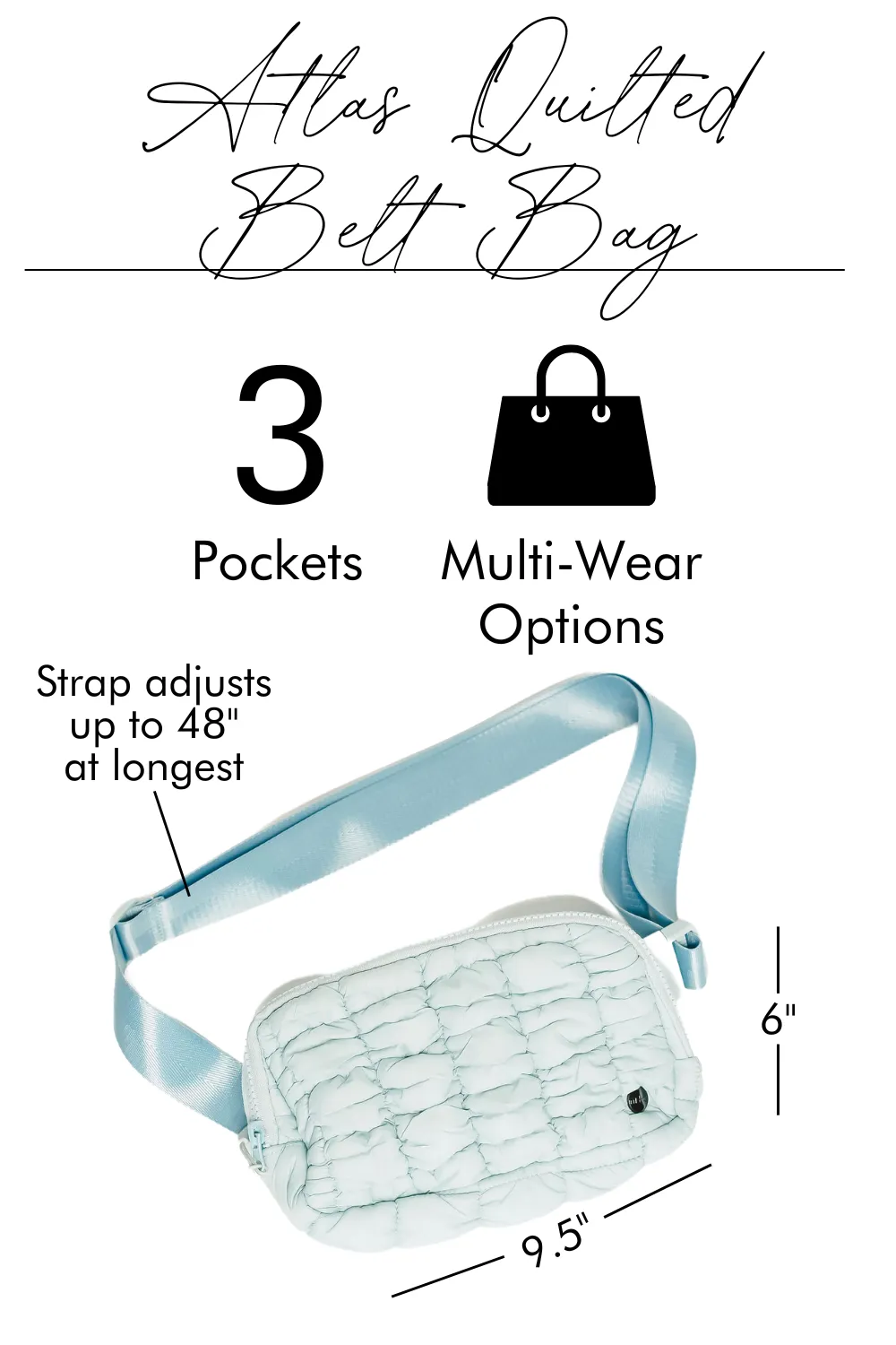 Atlas Quilted Belt Bag-Final Sale