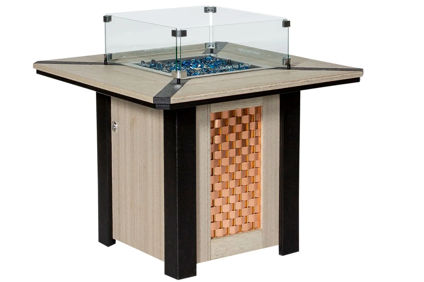 BERKSHIRE FIRE PIT TABLE - USA Handcrafted Poly Lumber Firepit