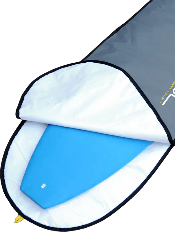 California Board Company CBC Mini Mal Soft Surfboard 8ft Package - Wood Grain