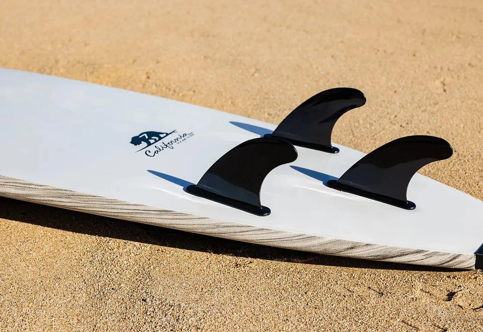 California Board Company CBC Mini Mal Soft Surfboard 8ft Package - Wood Grain