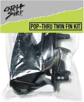 Catch Surf Twin Fin Kit- Popthru, Black