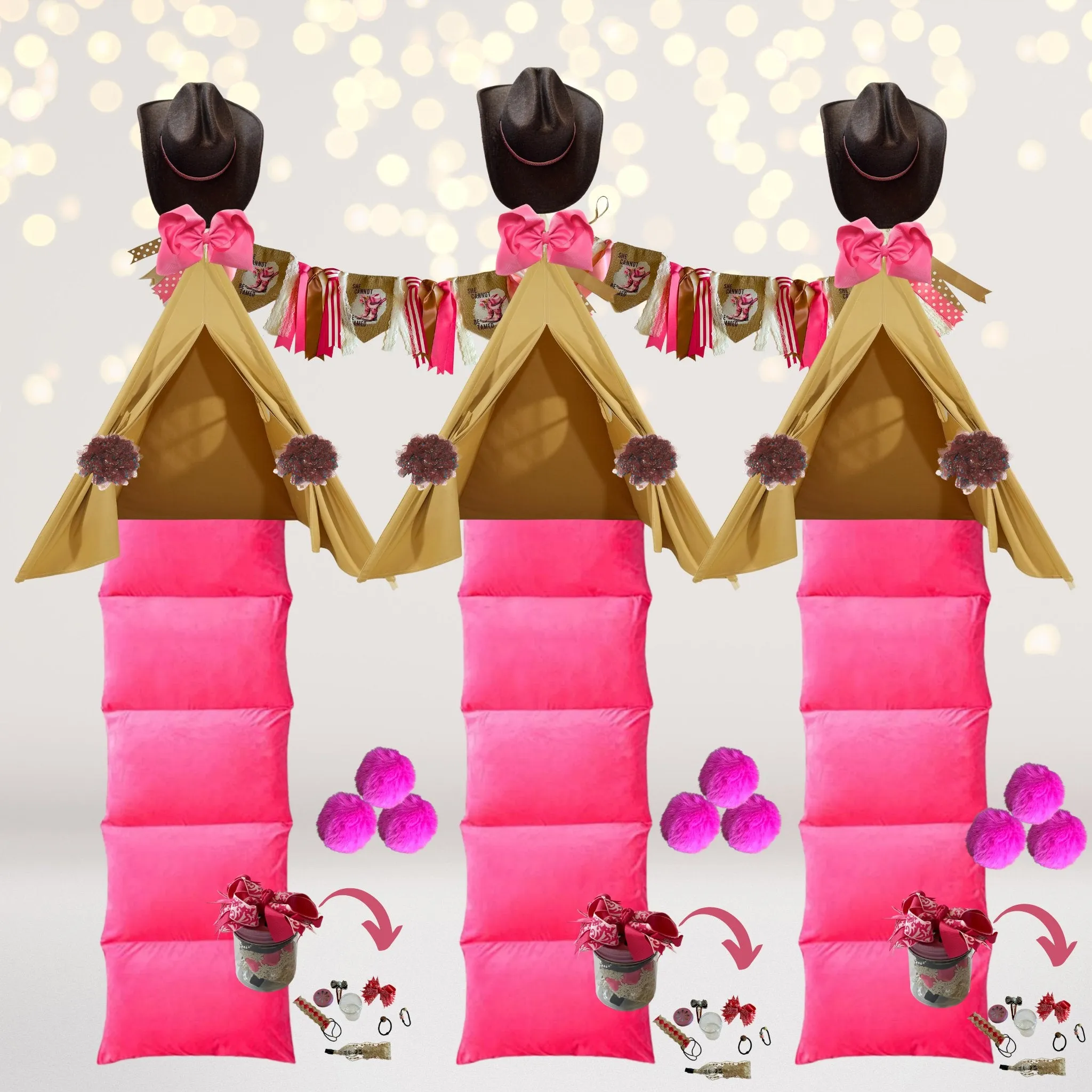 Cowgirl Birthday Party Supplies Box