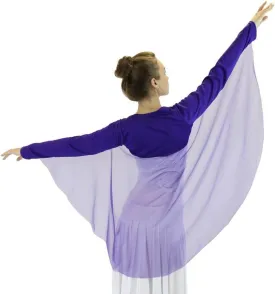 Danzcue Womens Worship Dance Angel Wing Shrug