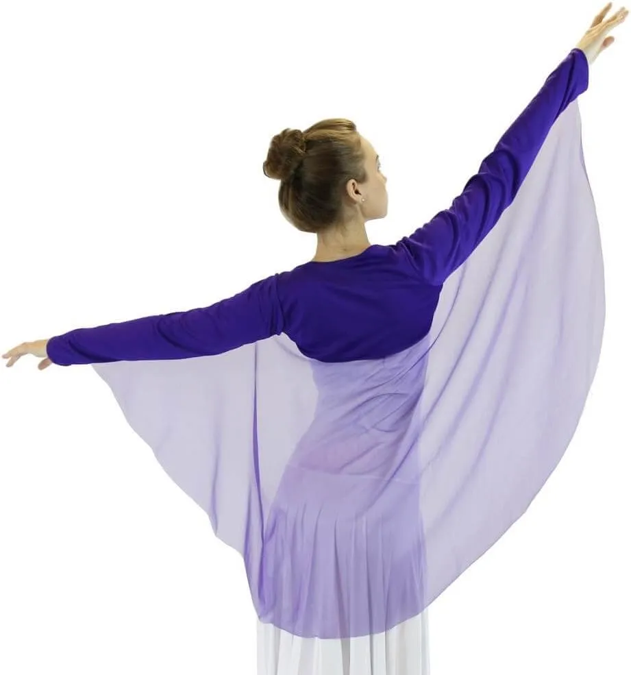 Danzcue Womens Worship Dance Angel Wing Shrug