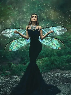 Dragonfly Wings for Adults Halloween Fairy Dragonfly Wings Costume Large Cosplay Dress up Festive Party Favor