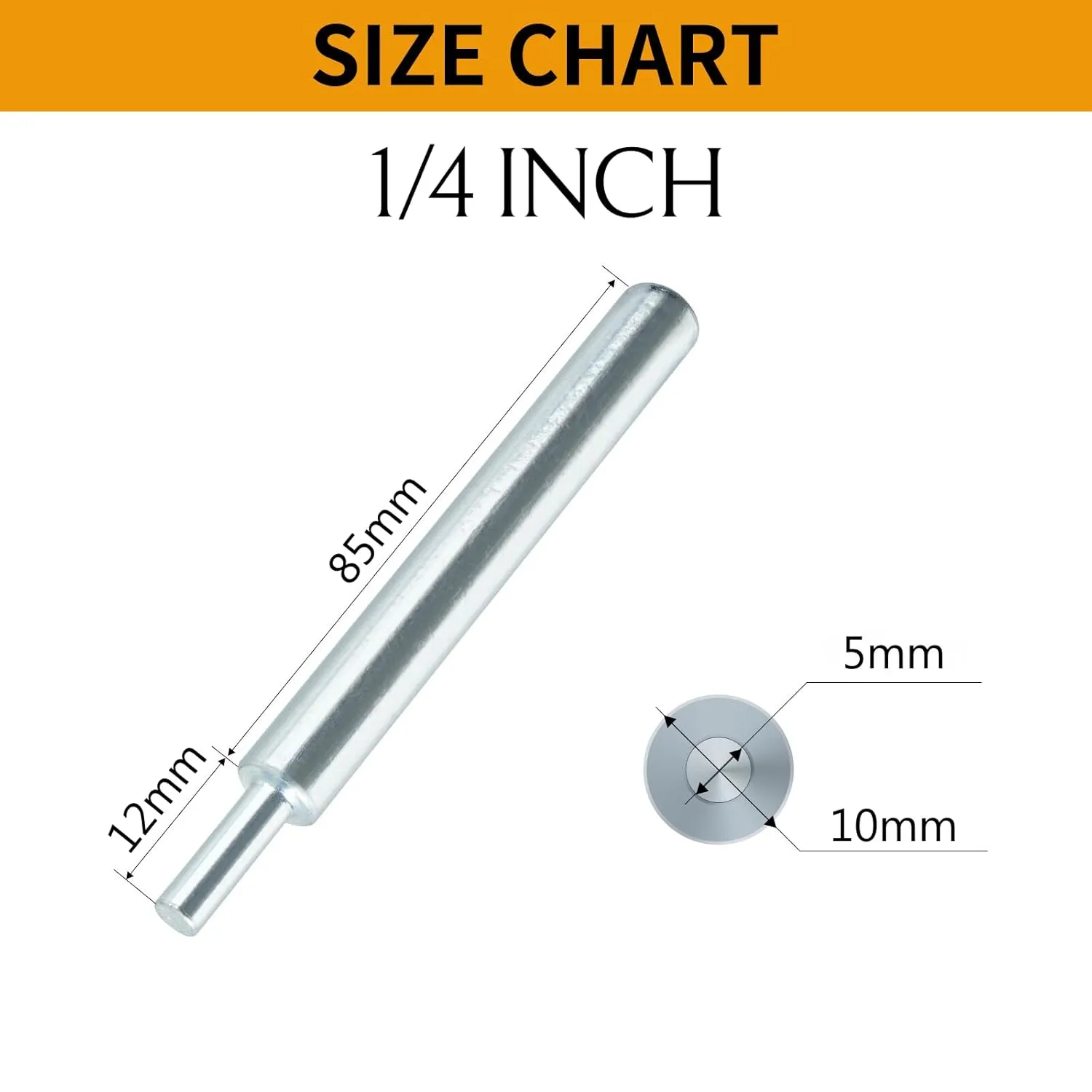 Drop-in Anchor Setting Tool for Concrete - Thread Size 1/4"-20 1PCs