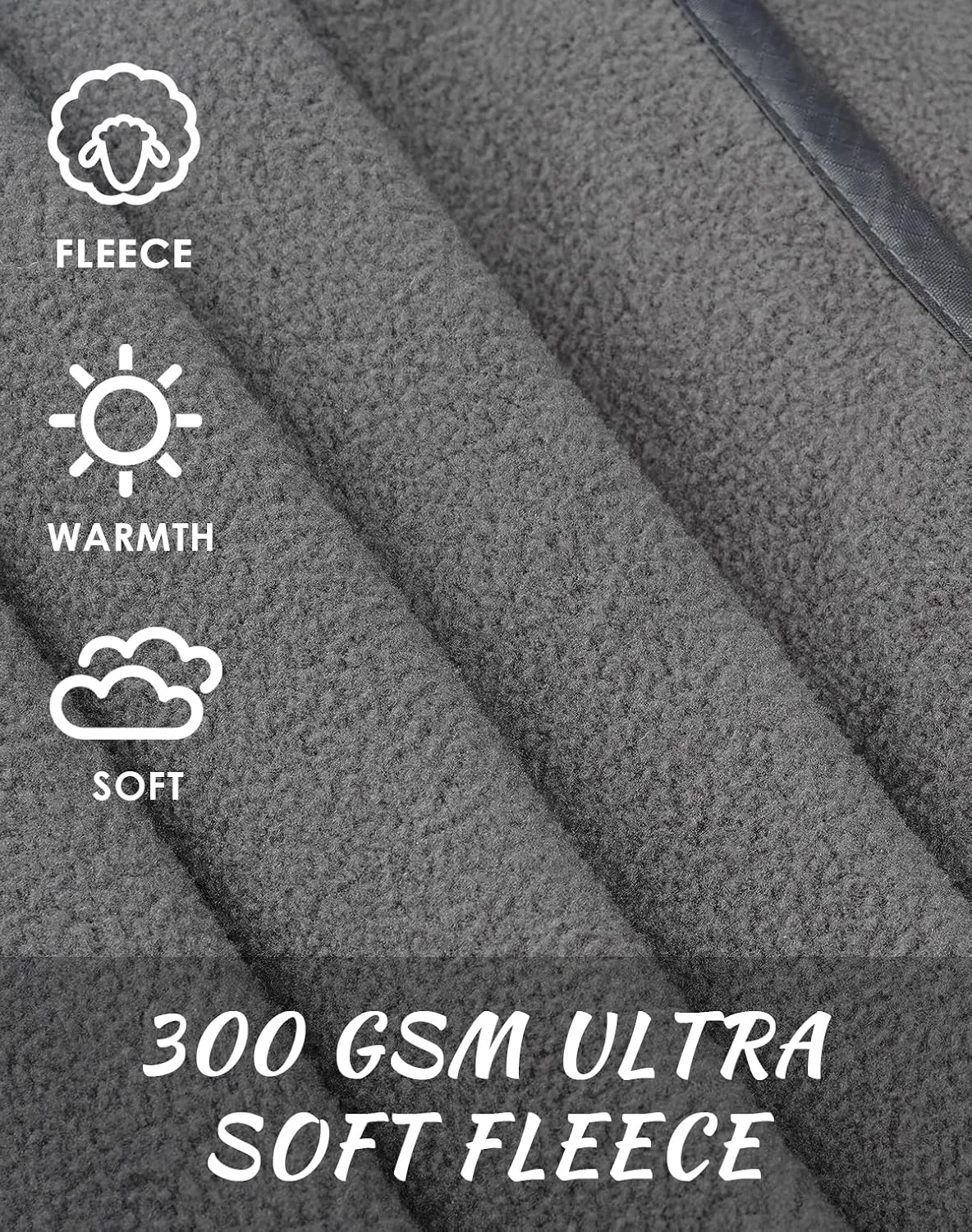DUKUSEEK Hooded Stadium Blanket, Waterproof Windproof Outdoor Fleece Blanket - Large (79x56), Portable, Wearable, Warm for Outdoor Camping, Picnic, Stadium, Sports, Beach, Concerts, Car, Dogs