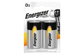 Energizer LR20 Max Power Alkaline D Batteries - Pack of 2