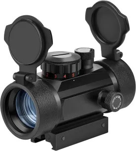 EZshoot Red Green Dot Sight Tactical Scope Reflex Sight with Lens Cap 20mm/11mm Picatinny Rail Mount