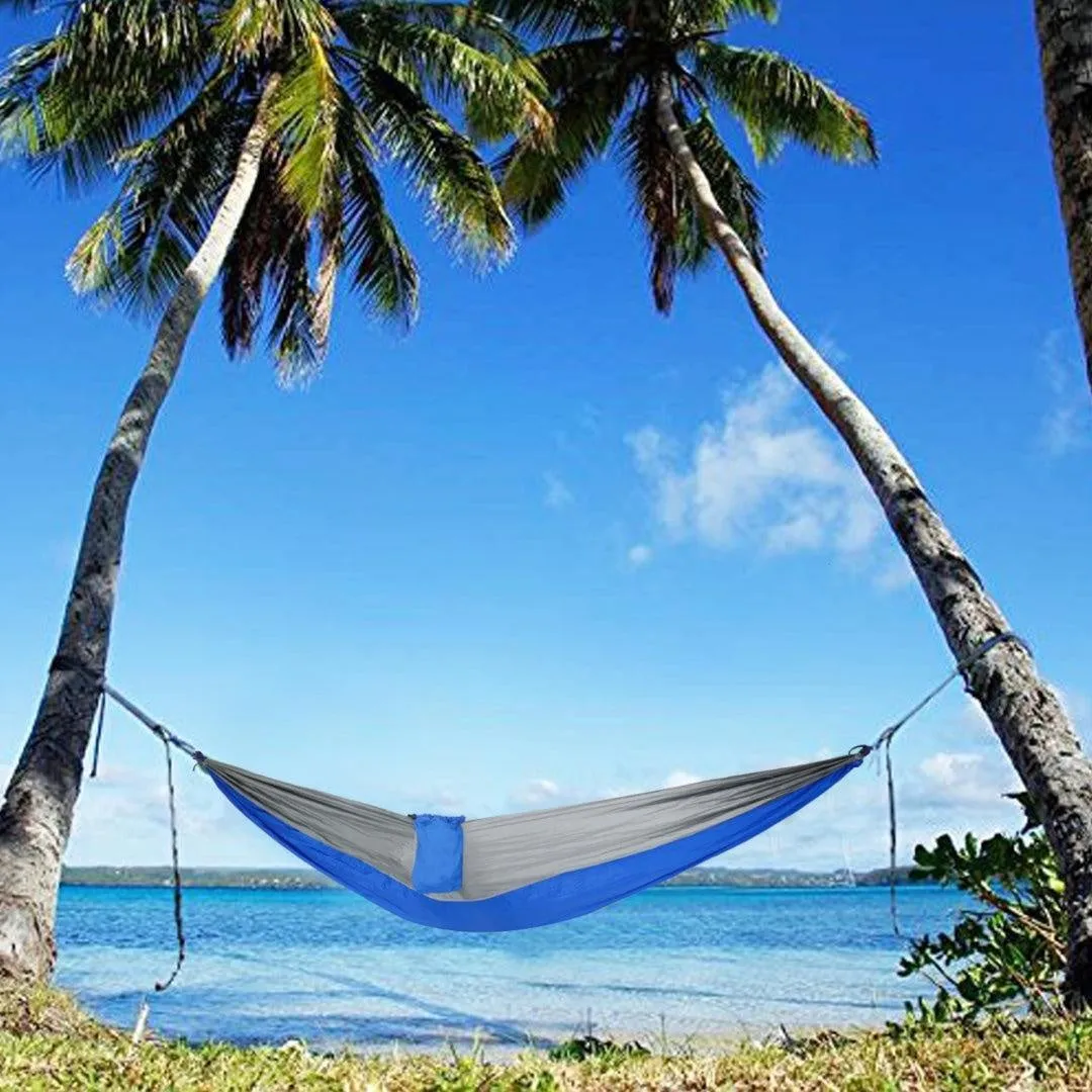 FabSeasons Greyblue Nylon Hammock for outdoor purpose