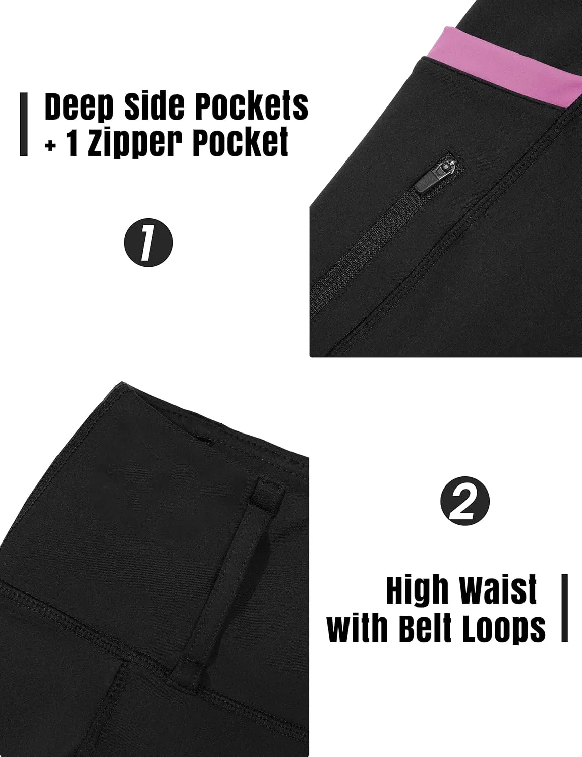 FitsT4 Sports Girls Riding Pants Full Seat High Waist Kids Equestrian Breeches Horse Schooling Tights Zipper Pockets