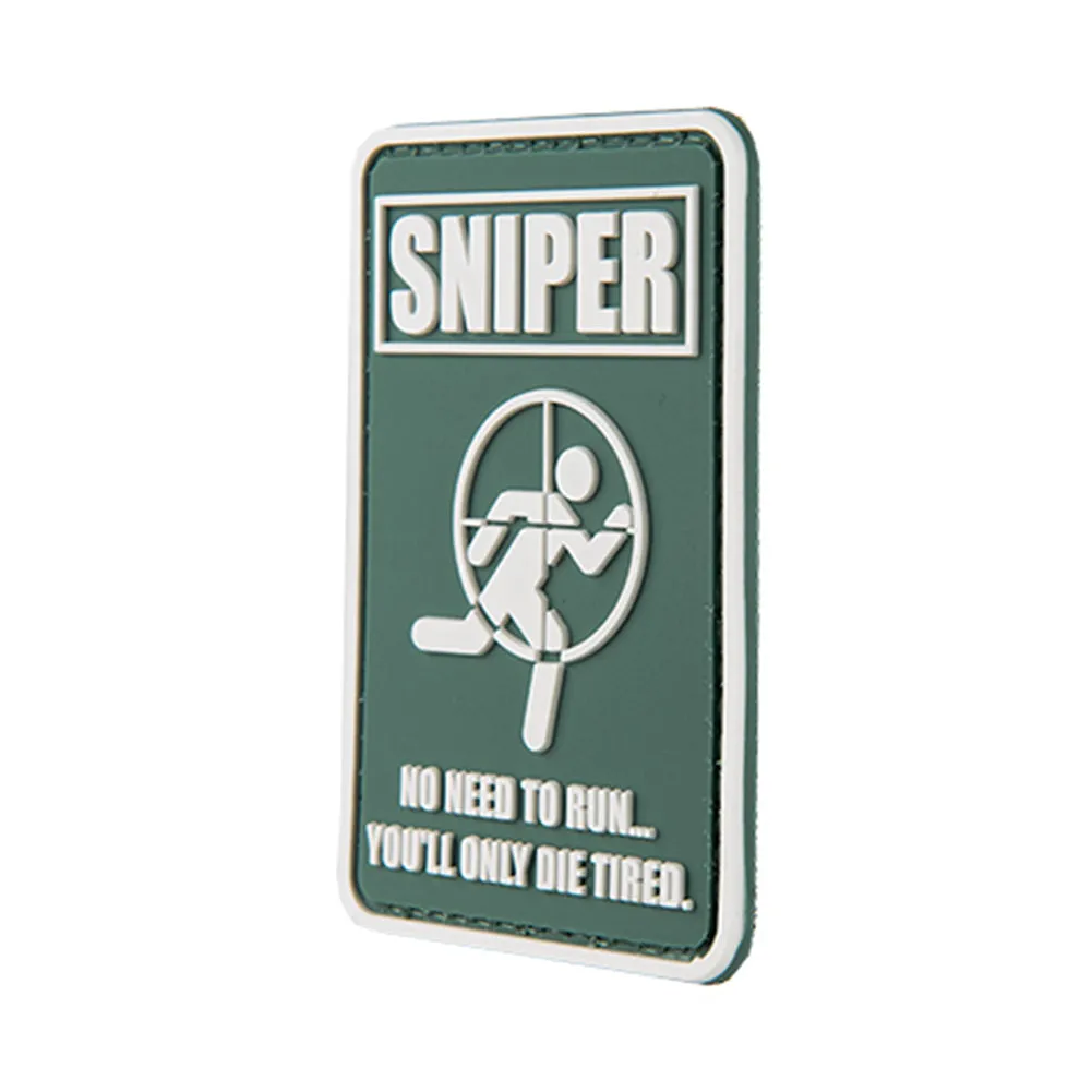 G-FORCE No Running Sniper Hook & Loop Tactical PVC Morale Patch