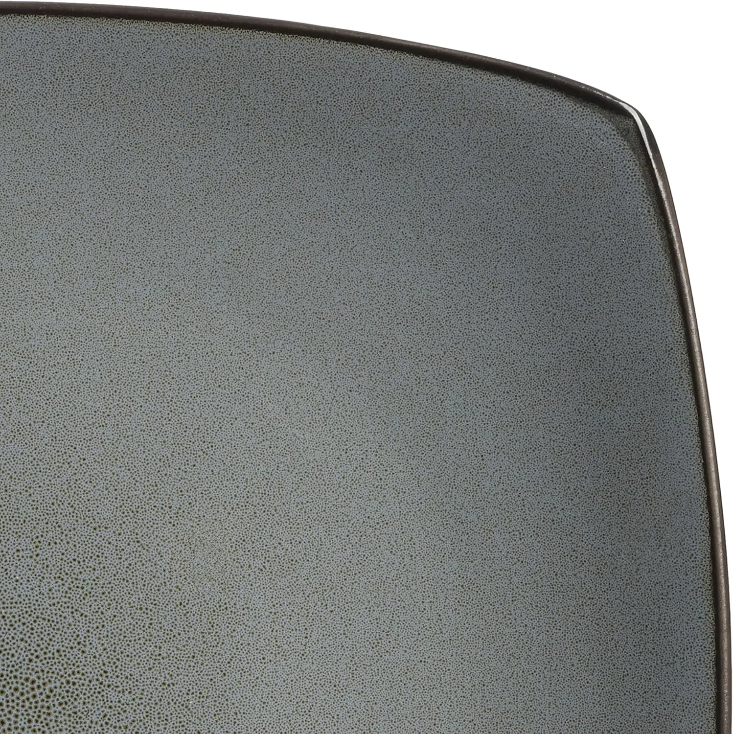 Gibson Soho Lounge Square Reactive Glaze Stoneware Dinnerware Set, Service for 4 (16pc), Eclipse