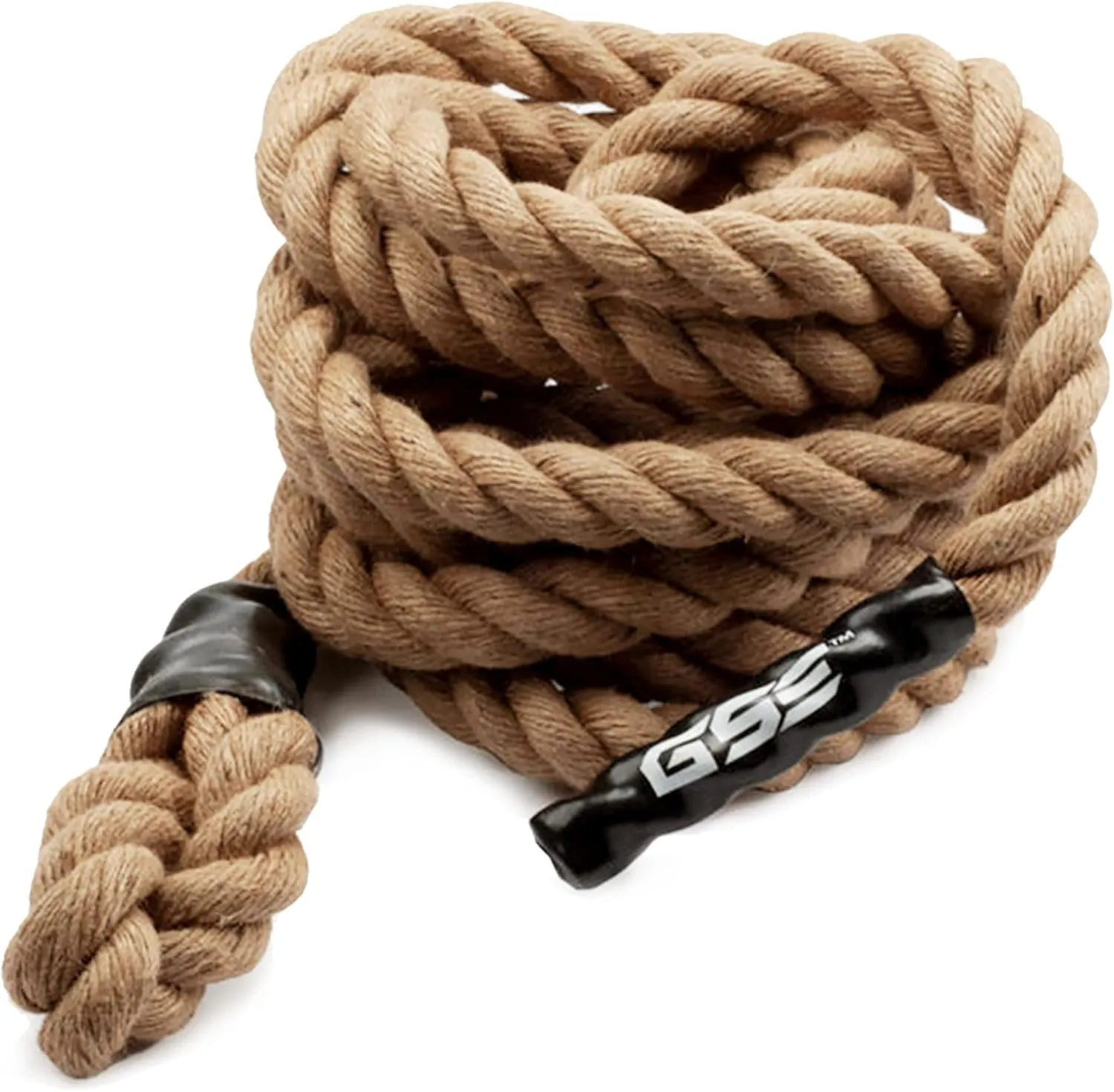 GSE Games & Sports Expert Gym Sisal Climbing Rope, Heavy Workout Rope for Indoor/Outdoor Workouts, Great for Climbing Exercises, Strength Training - 6,10,15,20,25,30,40,50 Feet Lengths Available