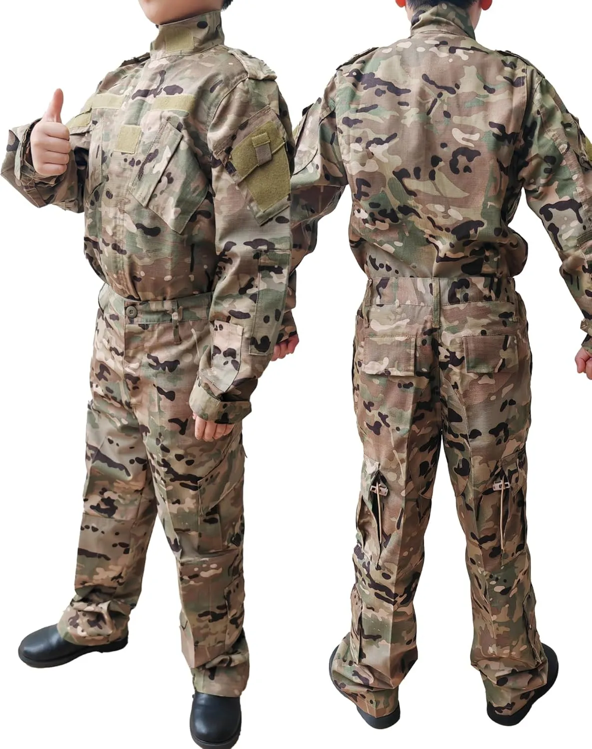 H World Shopping Tactical Airsoft Kids Clothing Children BDU Hunting Military Camouflage Combat Uniform Suit