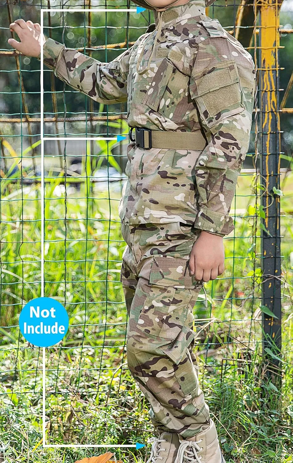 H World Shopping Tactical Airsoft Kids Clothing Children BDU Hunting Military Camouflage Combat Uniform Suit