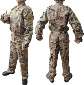H World Shopping Tactical Airsoft Kids Clothing Children BDU Hunting Military Camouflage Combat Uniform Suit