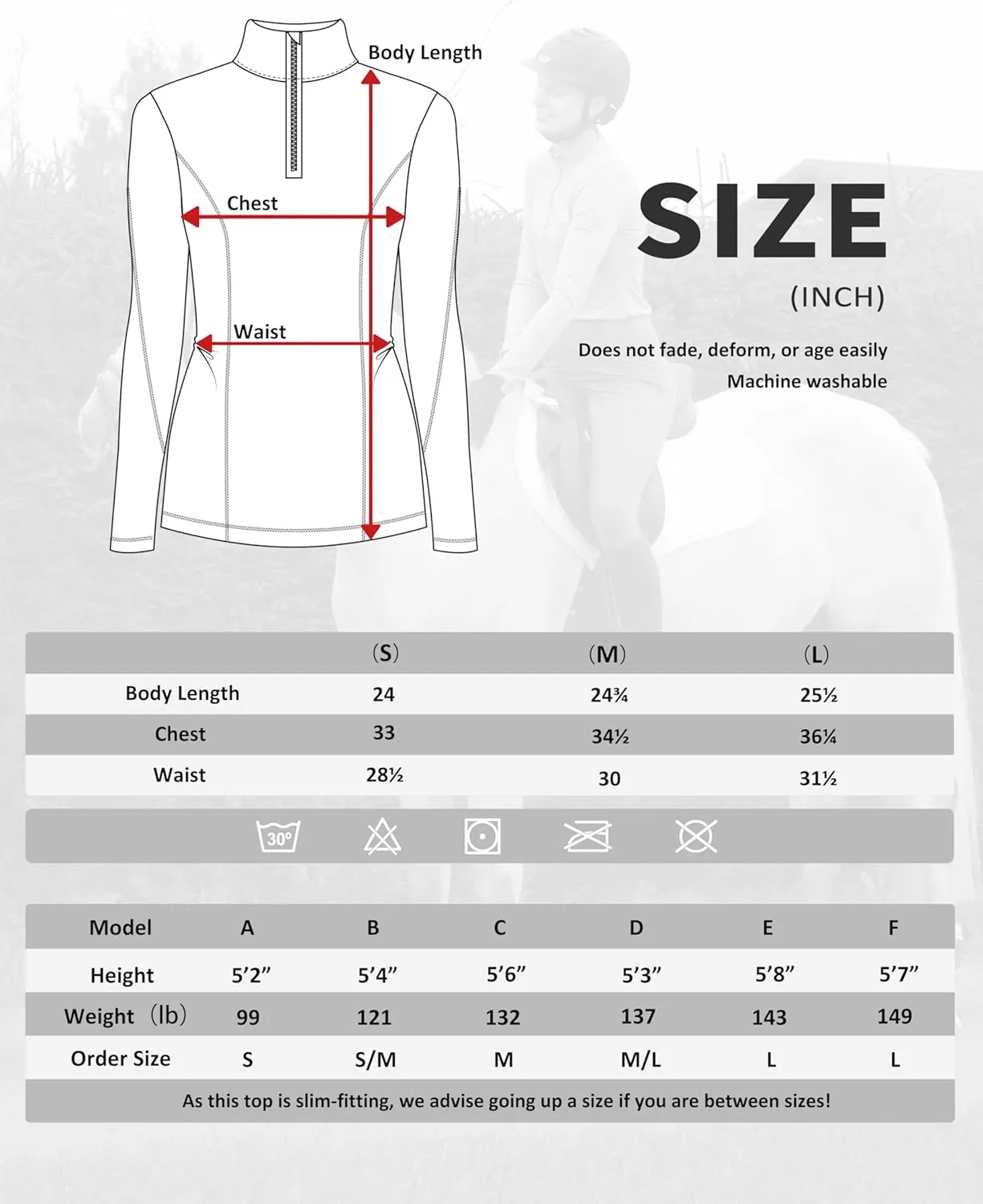 Harrison Howard Women's Horse Riding Shirts Long Sleeve Rider Top Stand Collar with Embroidery Equestrian Show Shirts