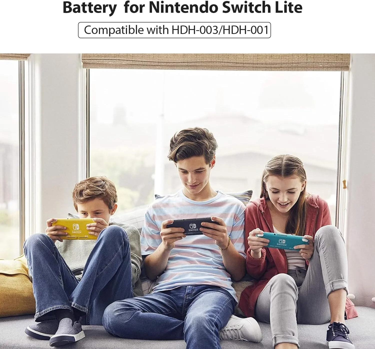 HDH-003 Battery, New 0 Cycle Original Li-Polymer Replacement Battery Pack for Nintendo Switch Lite Game Console HDH-001 HDH-003, Game Player HDH-A-BPHAT-CO with Repair Tool Kit