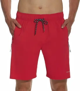 HODOSPORTS Mens No Liner Swim Trunks Quick-Dry with Zipper Pockets