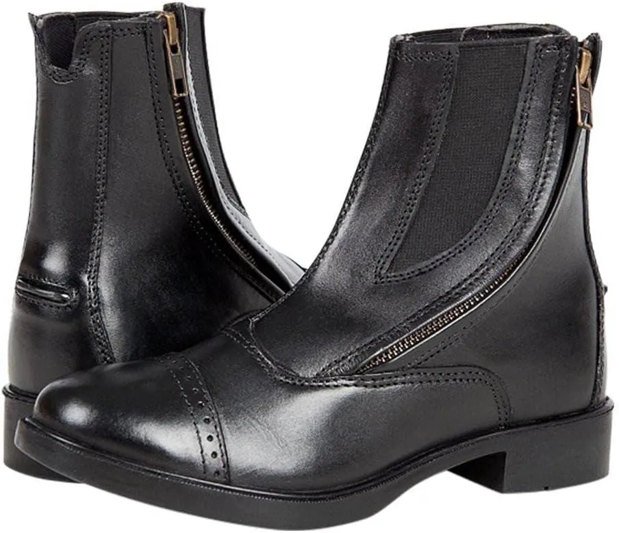 Huntley Equestrian Unisex-Child Daisy Clipper Children's Leather Paddock Boots
