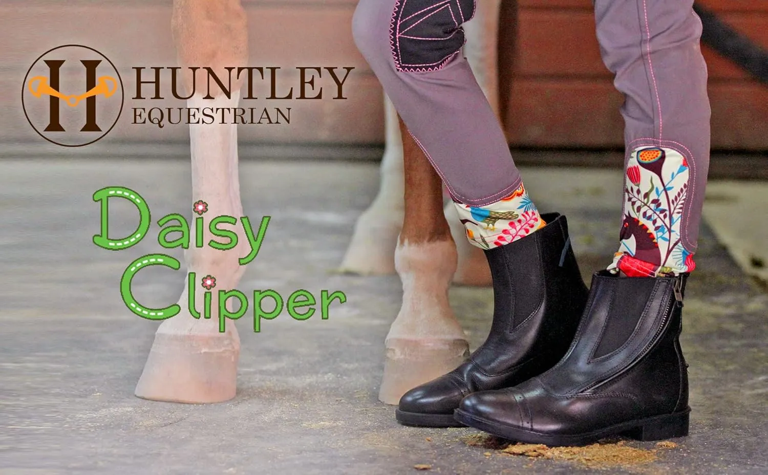 Huntley Equestrian Unisex-Child Daisy Clipper Children's Leather Paddock Boots
