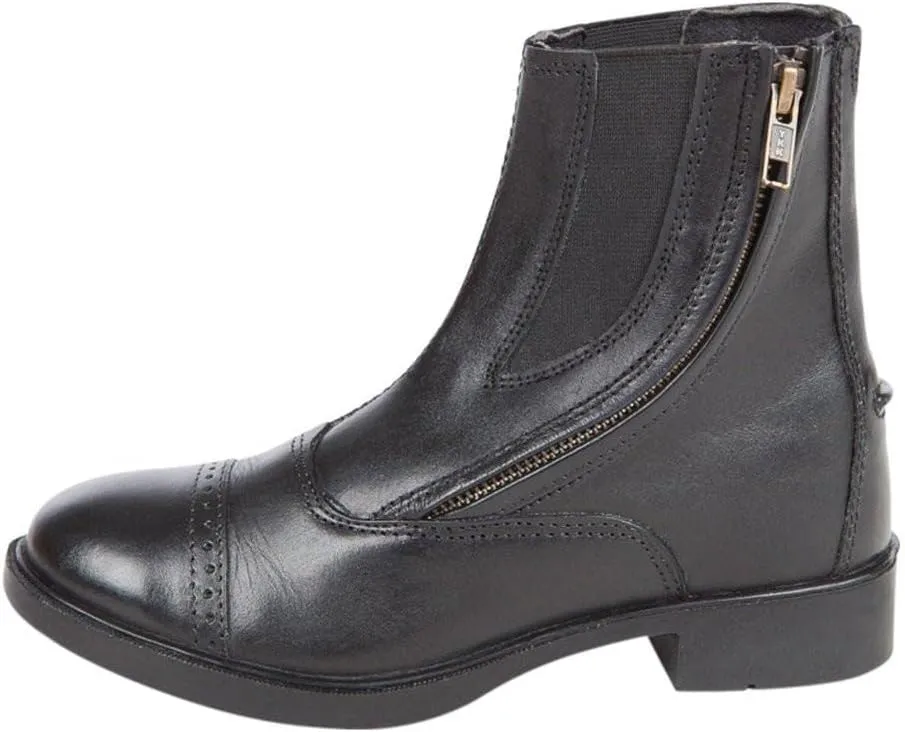 Huntley Equestrian Unisex-Child Daisy Clipper Children's Leather Paddock Boots