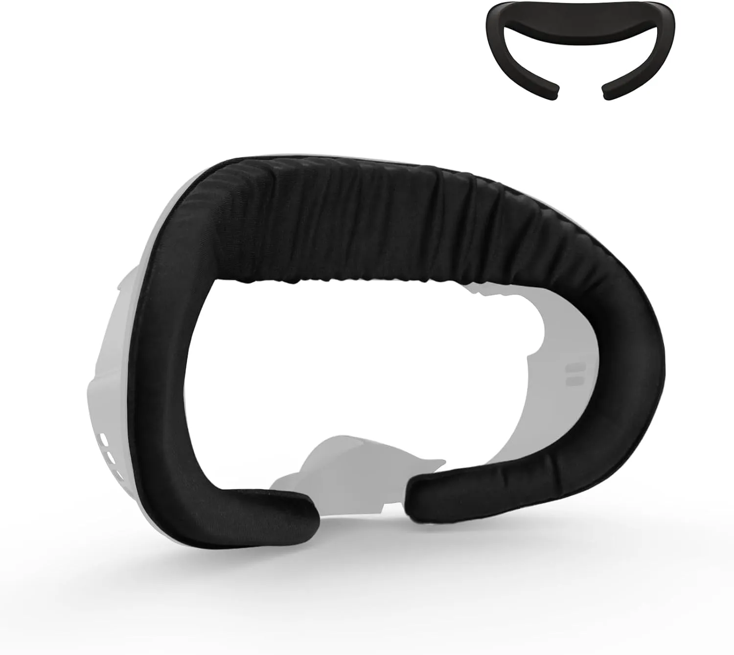 Ice Silk Face Pad Cushion Compatible with AMVR Facial Interface - Breathable Facial Pad Replacement Comfort Accessories for Meta/Oculus Quest 3 (Black, 0.63 inch)
