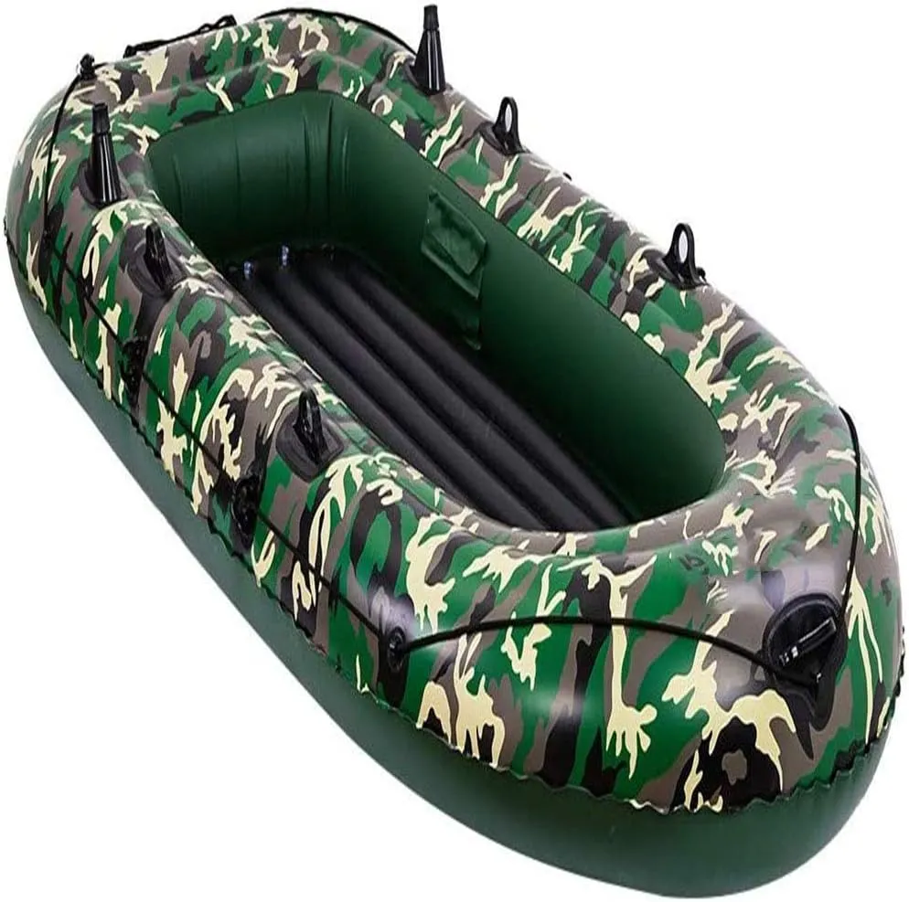 Inflatable Boat with Oars, Inflatable Fishing Boats for Adults 2/3/4 Person, Inflatable Boat for Pool with Oars, Inflatable Rafts for Adults Heavy Duty