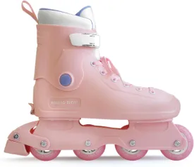 Inline Skates for Women Girls - Adjustable Size Roller Blades for Adult Female, Hard Shell ABEC-7, Pink