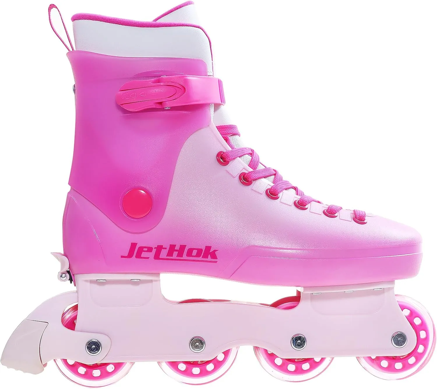 Inline Skates for Women Girls Adjustable Size,Inlineskates Removable Brake, ABEC-7 Bearings, for Outdoor Indoor Skating Barbie Pink