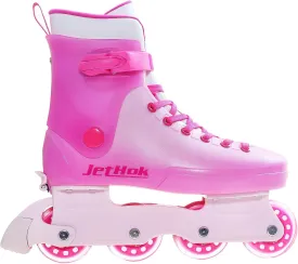Inline Skates for Women Girls Adjustable Size,Inlineskates Removable Brake, ABEC-7 Bearings, for Outdoor Indoor Skating Barbie Pink