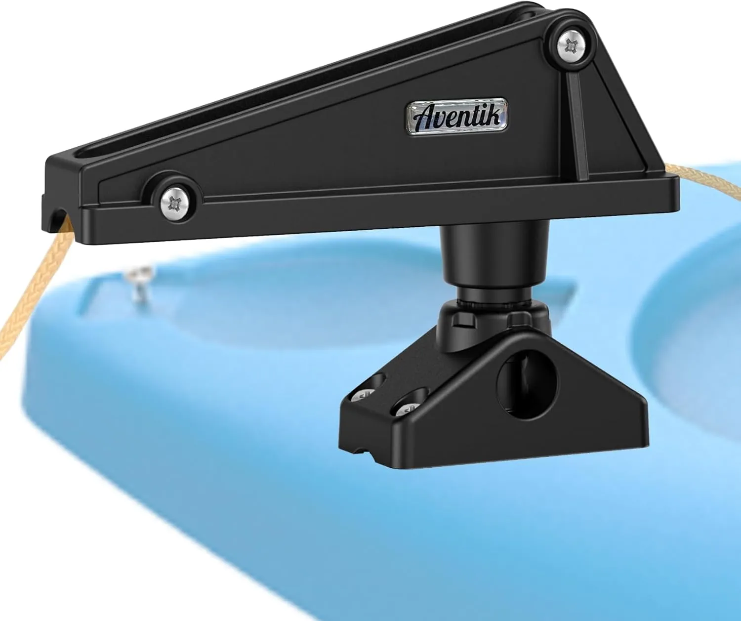 Kayak Anchor Lock System with Side Deck Mount - Durable, Easy-to-Use Anchor Lock for Small Boats and Kayaks, Single-Handed Operation, Versatile Installation