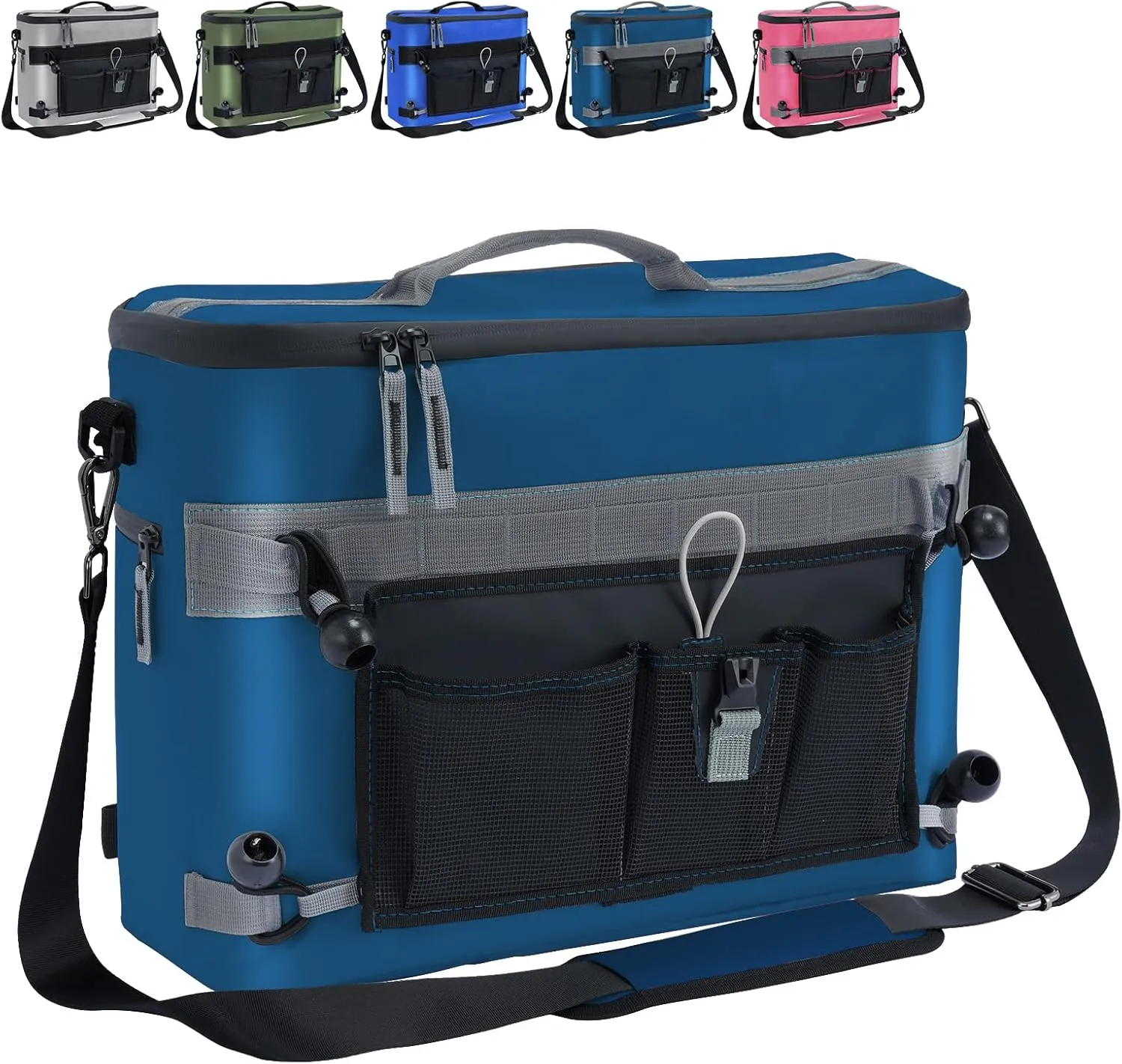 Kayak Cooler, Waterproof Kayak Seat Back Cooler for Kayaks-Chair Style Seats, Kayak Accessories Cooler Bag, Portable Ice Chest Cooler for Kayaking, Travel, Camping, Beach, Picnic (Military Green)