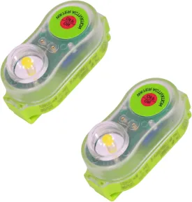 Life Jacket Light, Automatic Locator Life Jacket Strobe Light, Marine Boat Flares, LED Camping Safety Survival Equipment, Positioning Life Jacket Strobe Light for Man Overboard Survival (2Pcs Cyan)