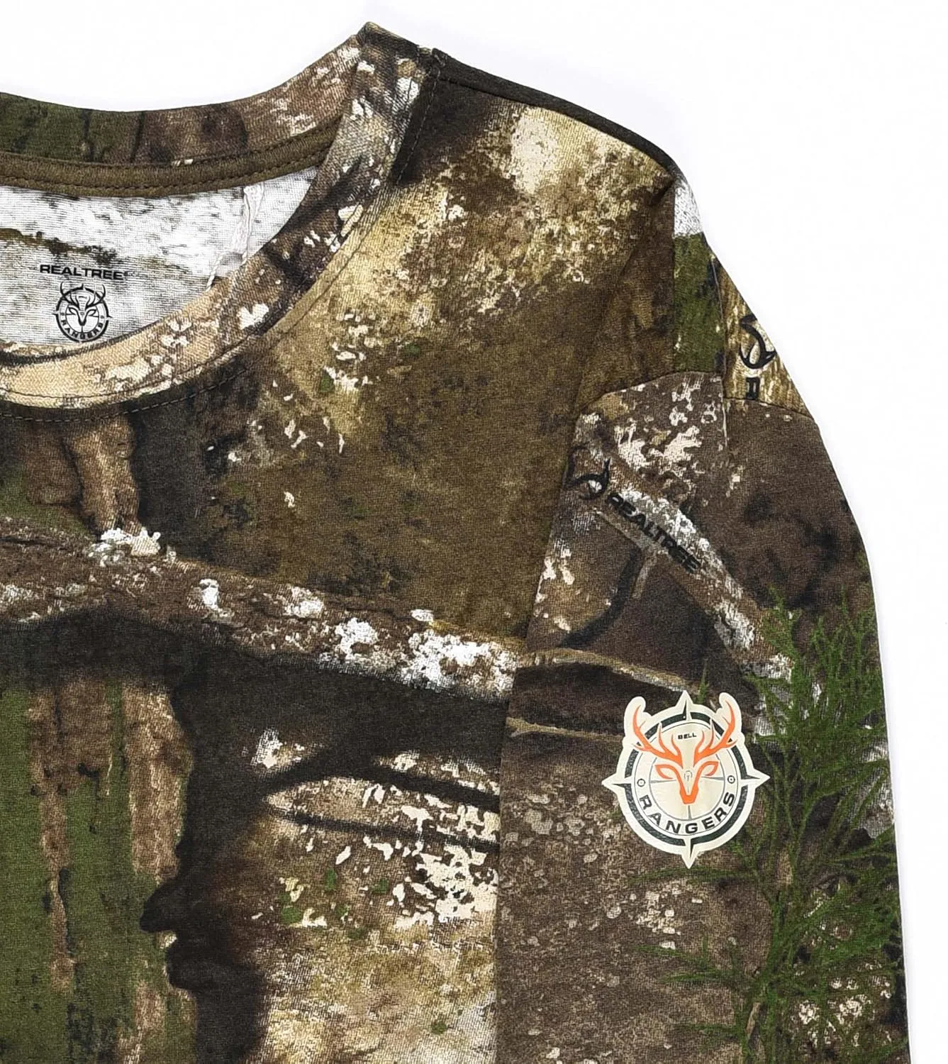 Long Sleeve Camo Crewneck Tee Shirt for Men and Women
